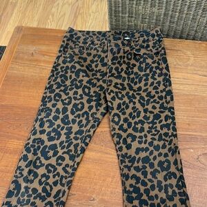Leopard print jeans. Cute and comfortable. Adorable with a black sweater
